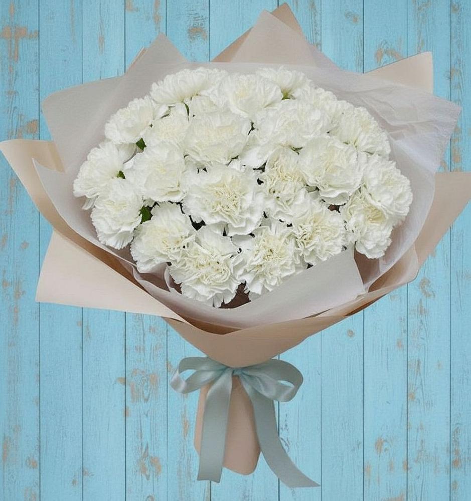 Букет цветов из: Гвоздики в Комсомольске Кемеровской области