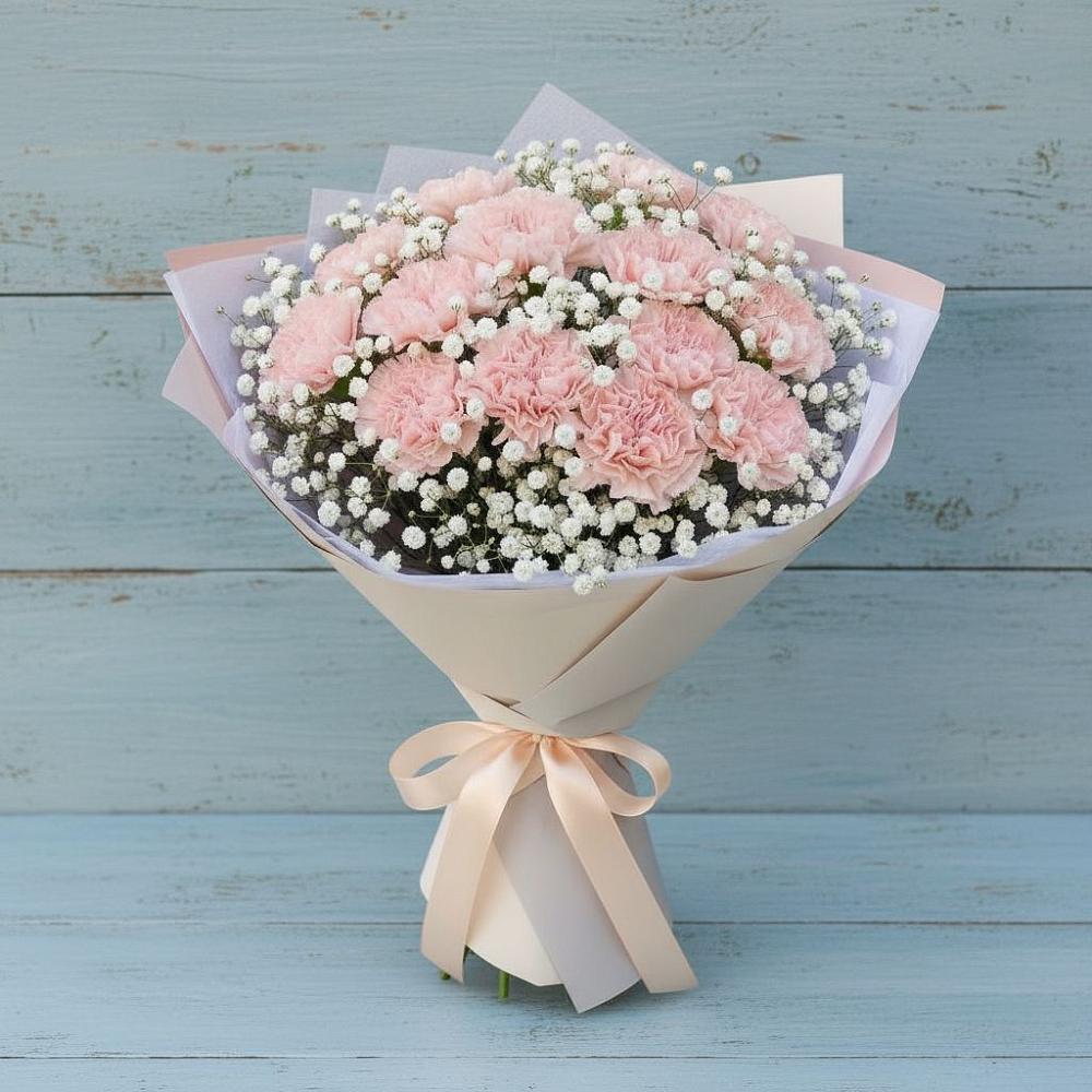 Букет цветов из: Гвоздики в Комсомольске Кемеровской области