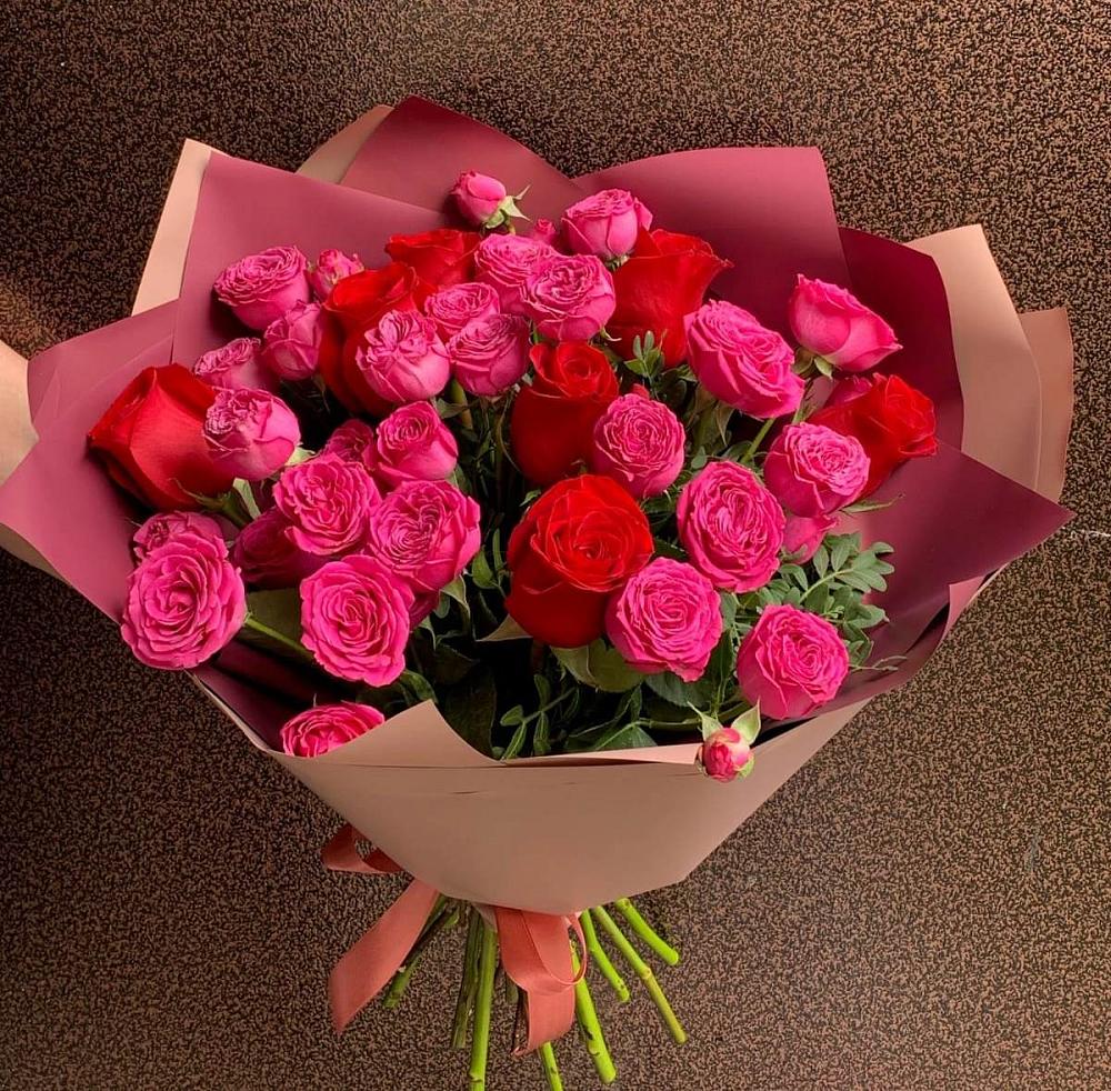 Букет В объятьях нежности в Комсомольске Кемеровской области