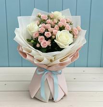 Букет цветов из:  Розы в Комсомольске Кемеровской области