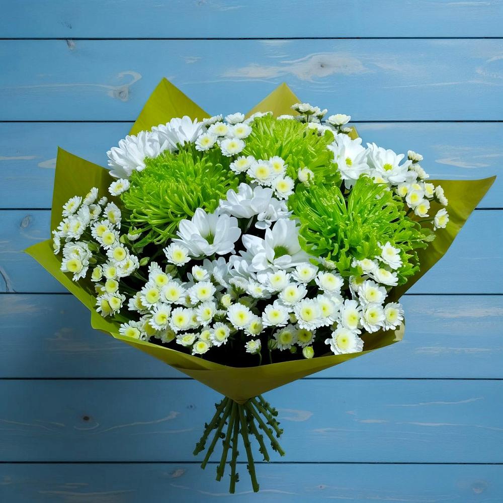 Букет цветов из: Хризантемы в Комсомольске Кемеровской области
