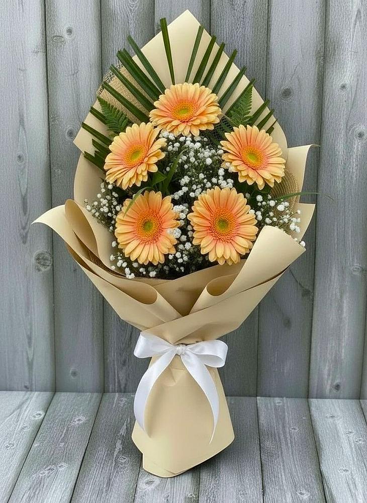Букет цветов из: Герберы в Комсомольске Кемеровской области