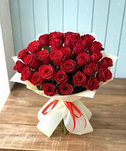 Букет 29 Красных роз в Комсомольске Кемеровской области
