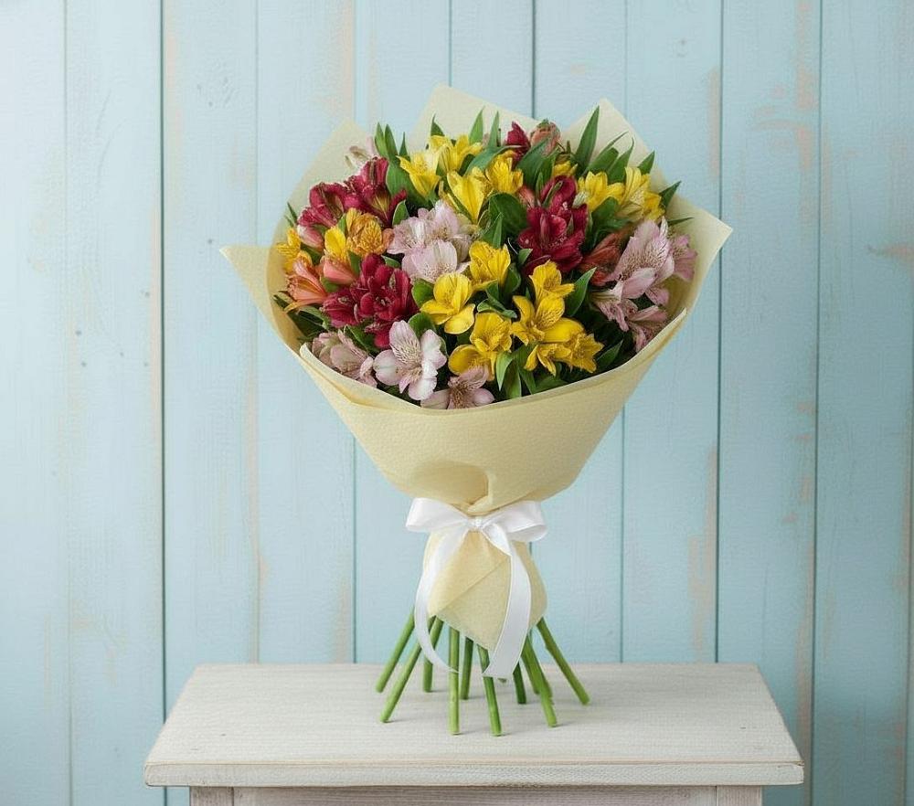Букет цветов из: Альстромерии в Комсомольске Кемеровской области