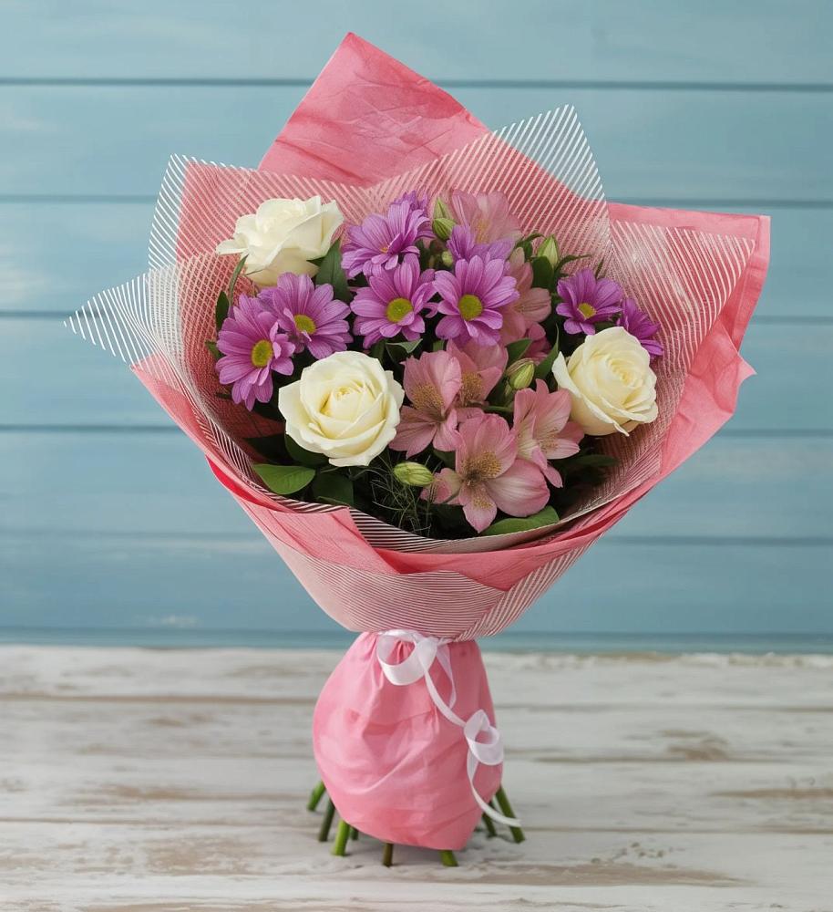 Букет цветов из: Герберы в Комсомольске Кемеровской области