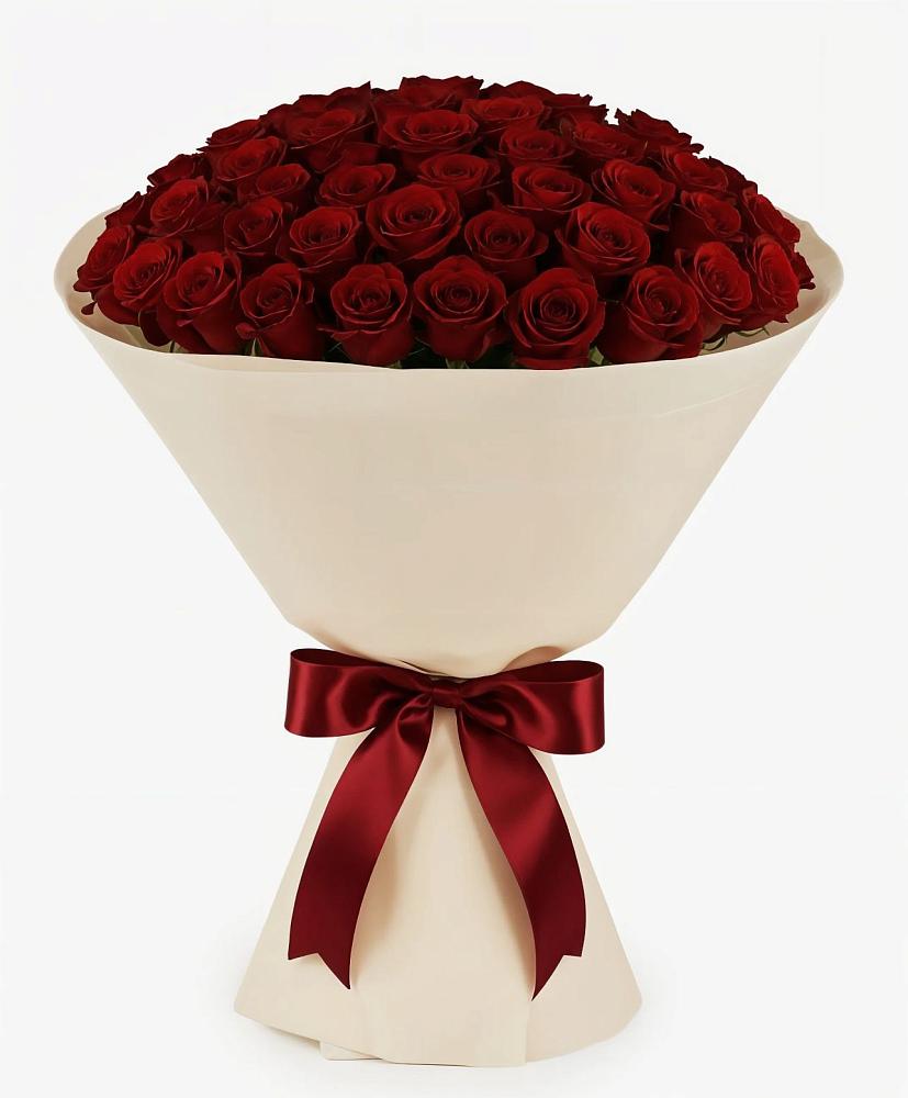 Букет 101 Бордовая роза Блэк Бакарра в Комсомольске Кемеровской области