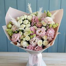 Букет цветов из:  Альстромерии и Розы #REPLACE_PRED# Комсомольске Кемеровской области